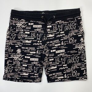 Being Human Black Lounge Shorts Size XL/W36